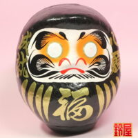外国人への贈り物：福だるま・黒色