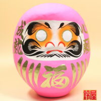 外国人への贈り物：福だるま・ピンク色