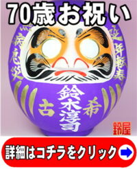 古希のプレゼントの縁起物